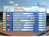 2012 european championships Helsinki, 400m Venel DQ heat 5