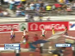 2012 european championships Helsinki, 800m Renaudie heat 4