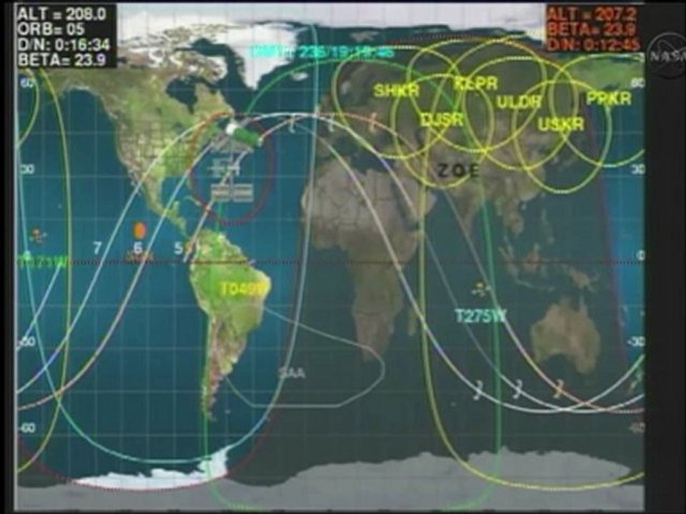 [ISS] Views of Hurricane Irene from Station (24/08/11)