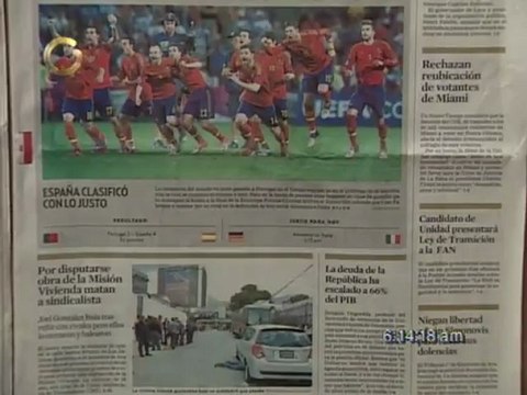 Titulares de Primera Página este 28 de Junio