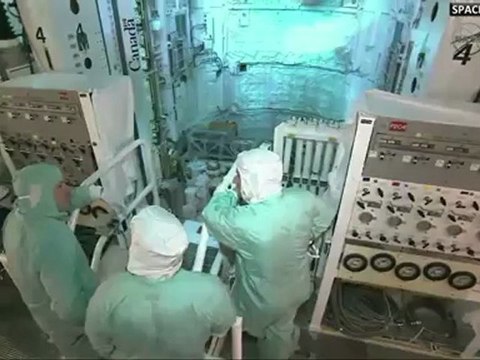 [STS-134] TCDT - Crew Sign Space Shuttle Tribute Wall