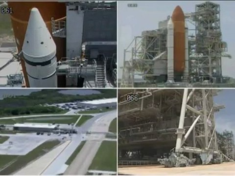 [STS-134] A Brush Fire Flares Up (Timelapse from Pad Cameras)