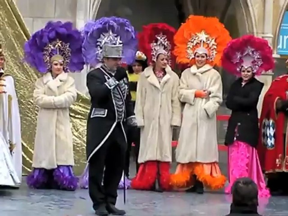 Volkstümliche inthronisation der narrhalla 2010 auf dem marienplatz