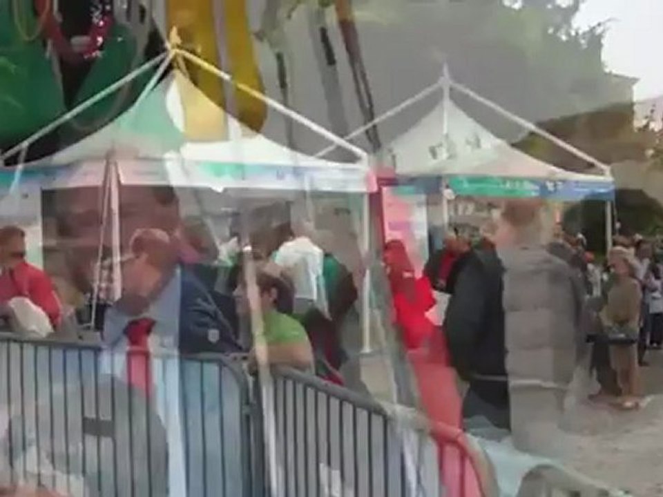 Ballonflug von Münchens Oberbürgermeister Christian Ude über Verona