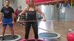 Monya fitness come utilizzare il trampolino per allenamento aerobico Palestra ALBESE FITNESS CENTER