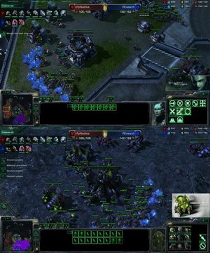 [SC2] vFpNadrius (Terran) Vs REsearch (Zerg) : Views of 2 players Starcraft II :