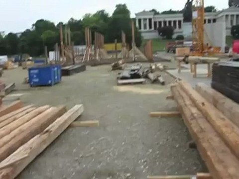 Oktoberfest Aufbau 2010 - Impressionen vom 15.07.2010