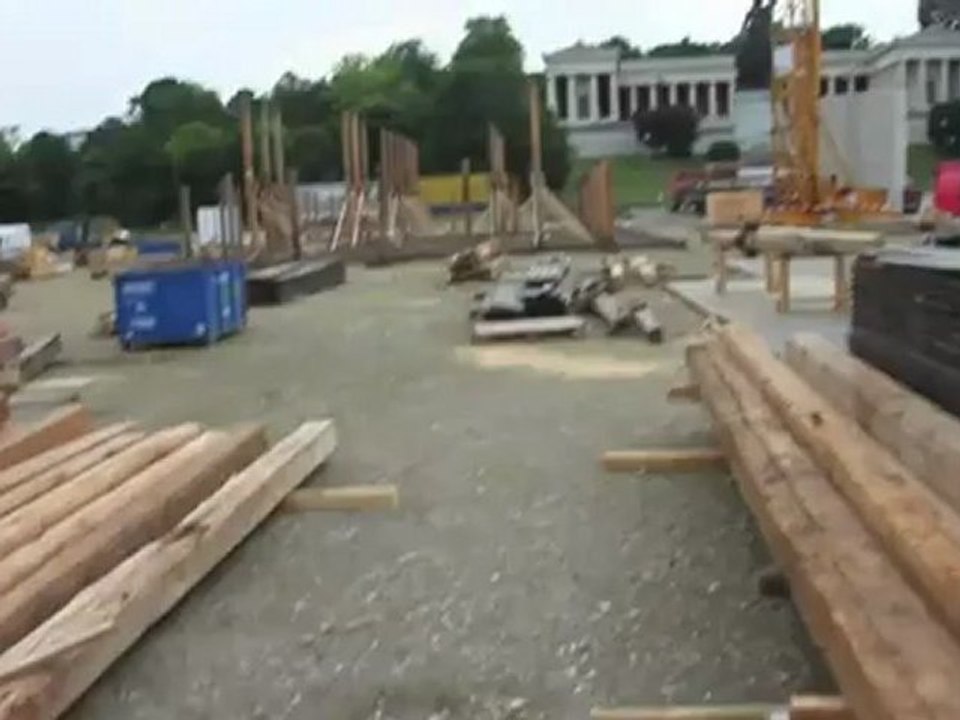 Oktoberfest Aufbau 2010 - Impressionen vom 15.07.2010