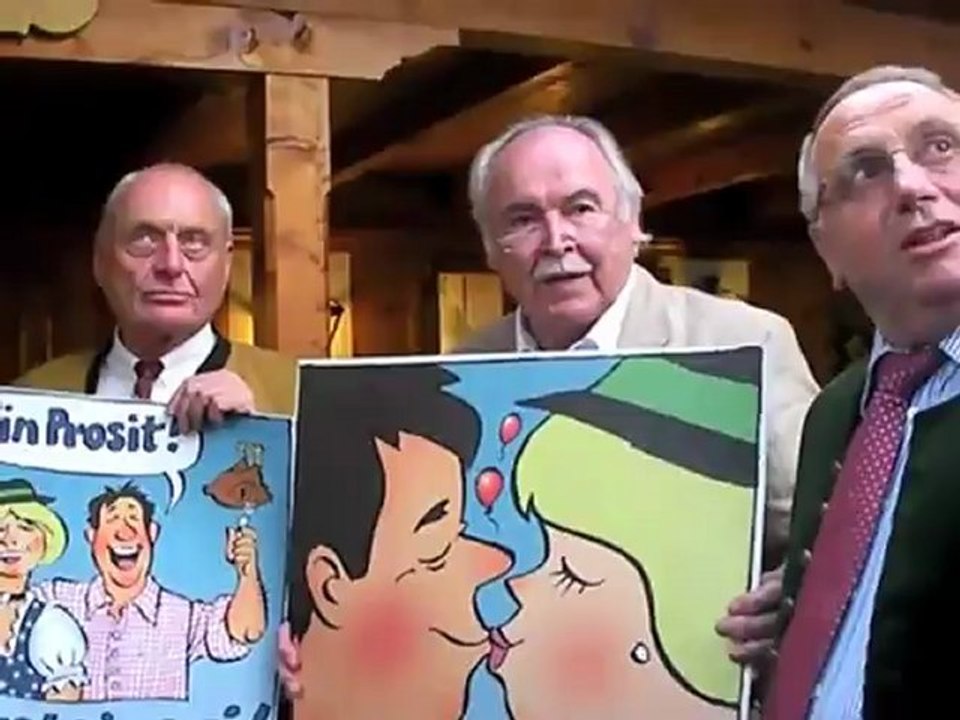 Rauchverbot Oktoberfest 2010: Sympathieplakat der Wiesnwirte von Dieter Hanitzsch vorgestellt