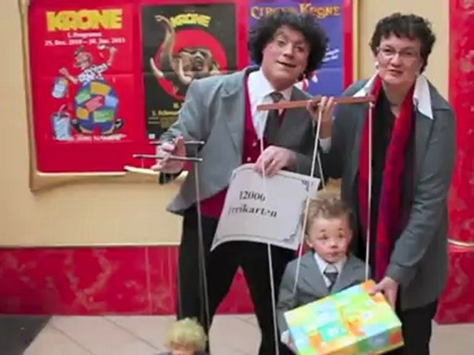 Jimmy Folco & Jimmy Folco Jr. überreichten 12.000 Freikarten für Circus Krone