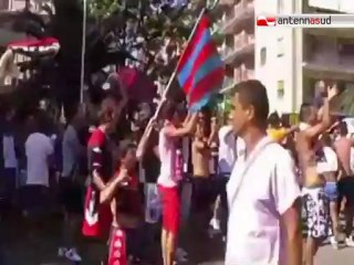 TG 28.06.12 Taranto calcio in serie B! Tifosi impazziti dalla gioia, ma è solo una bufala