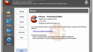 CCleaner Professional and Bussiness v3.20 serial number