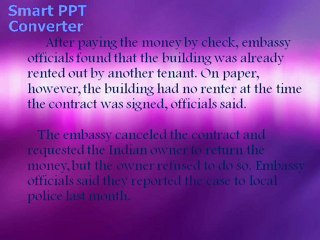 S. Korean embassy in India hit by property rental scam