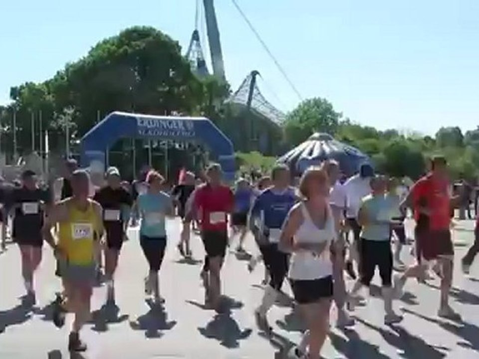 Halbmarathon München 2011 - Start Halbmarathon und 10 km Lauf im Olympiapark
