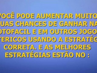 Como Ganhar na LotoFacil