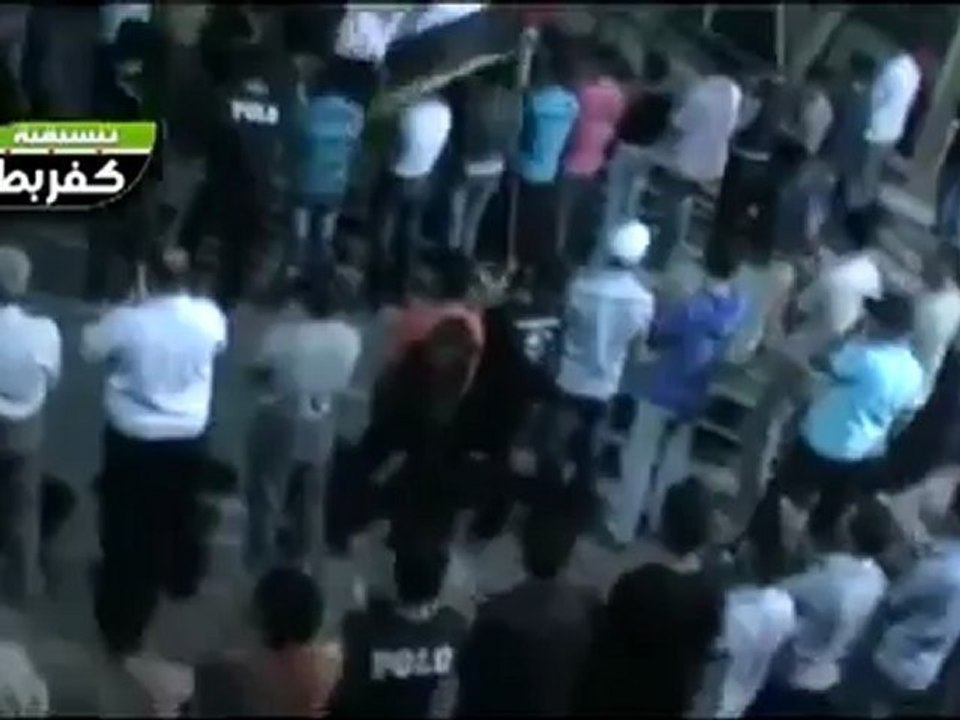 Syria فري برس غوطة دمشق كفربطنا مظاهرة رغم القصف على الغوطة الشرقية 28 6 2012 Damascus