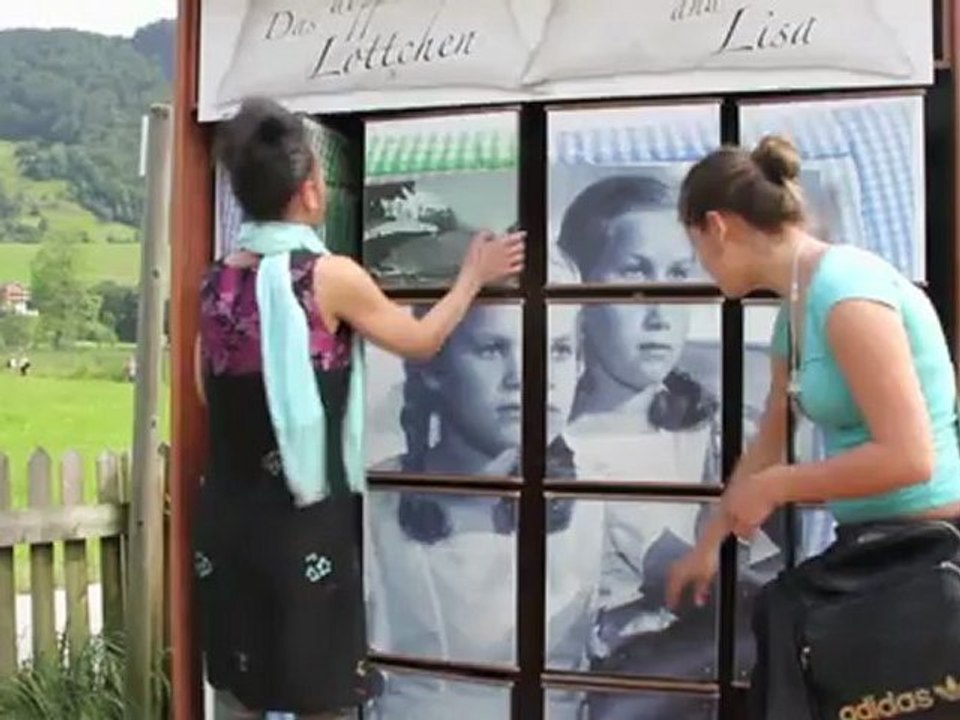 Thiersee im tiroler thierseetal. baden in klarstem wasser