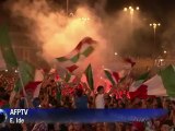 Euro: à Rome, les supporteurs italiens fête la victoire de leur équipe