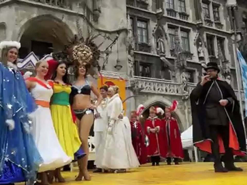 07.01.2012: Volkstümliche Inthronisation Narrhalla Prinzenpaar 2012 @  Marienplatz München