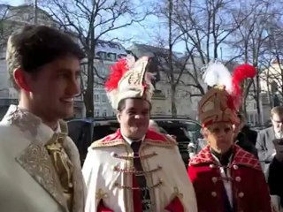 Narrhalla 2012: Prinzenpaar Einzug in die Prinzensuite Hotel Bayerischer Hof