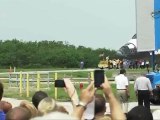 [STS-135] Shuttle Atlantis Towed to Orbiter Processing Facility