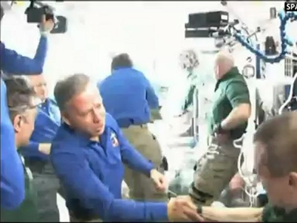 [STS-133] Fairwell Ceremony & Hatch Closure