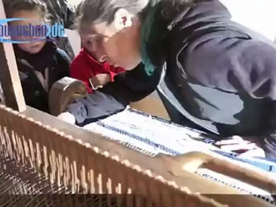 Glentleiten: vorführung weberhandwerk im freilichtmuseum