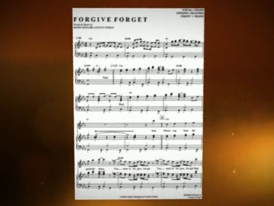Noten bei notendownload - Forgive Forget (Caligola)