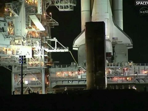 [STS-134] Payload Canister Transported to Pad 39-A