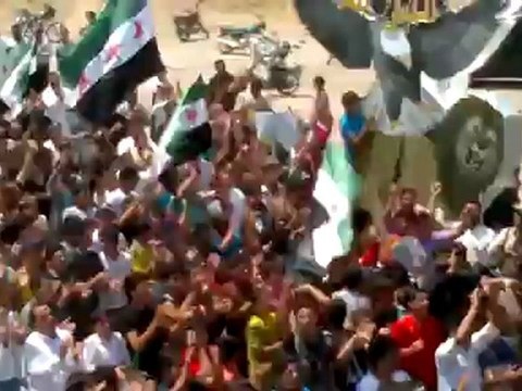 Syria فري برس إدلب بلدة الهبيط جمعة واثقون بنصر الله 29 6 2012 Idlib