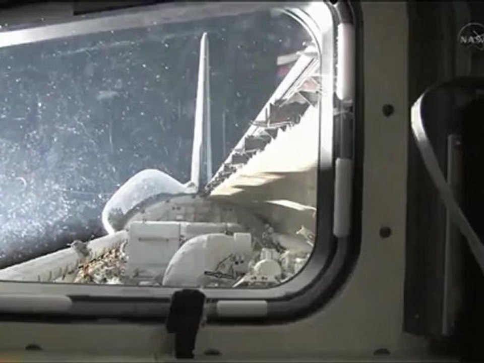 [STS-134] Payload Bay Doors Opening