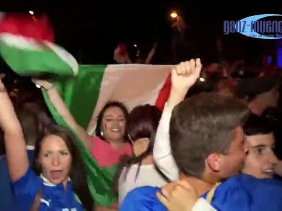 Em 2012 halbfinale - deutschland italien 1:2 - münchen feiert trotzdem