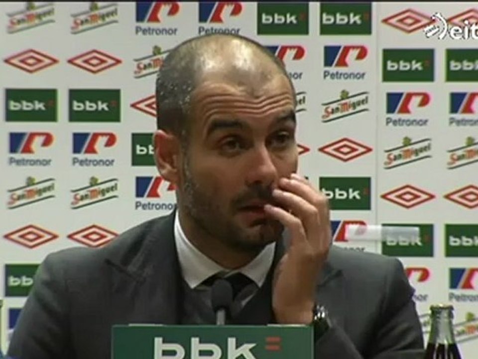 Athletic Club 2 - FC Barcelona 2: Rueda de prensa de Pep Guardiola