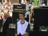 Justin Bieber brachte seinen Fans ein Ständchen