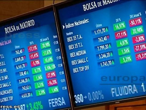 El Ibex repunta un 5,66% al cierre de sesión