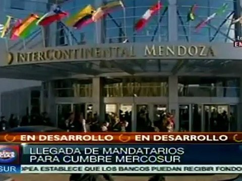 Presidentes llegan a Argentina, para la cumbre del Mercosur