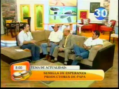 Centro de Producción de Semilla de Papa. Programa Café Caliente, Canal 30. 27 de junio del 2012.