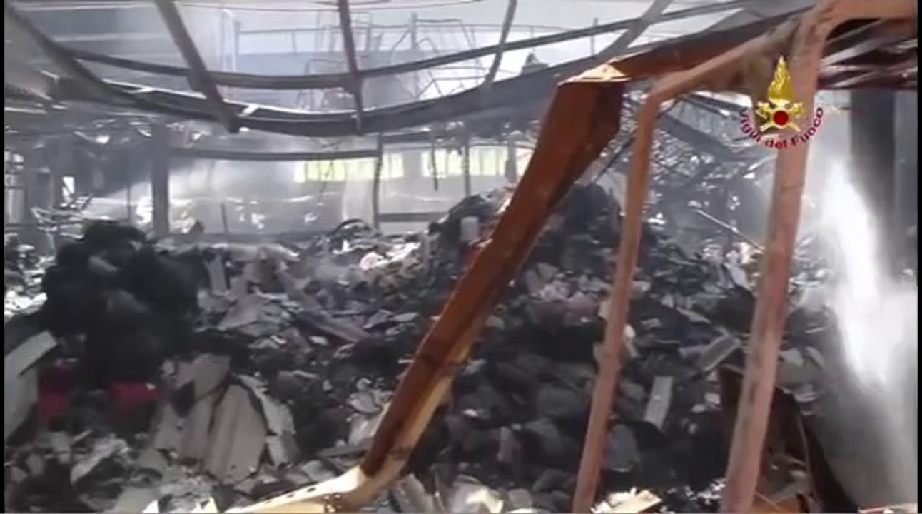 Calenzano (FI) - Incendio filature Calenzano (29.06.12)