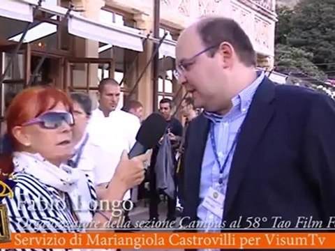 Fabio Longo organizzatore della sezione Campus al 58° Tao Film Fest