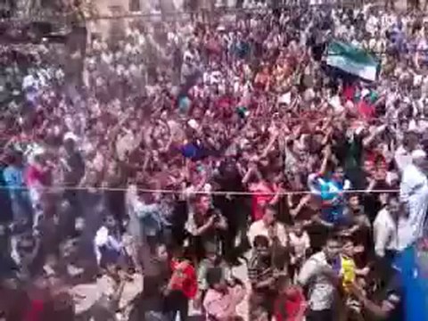 Syria فري برس ادلب جبل الزاوية جمعة واثقون بنصر الله 29 6 2012 Idlib