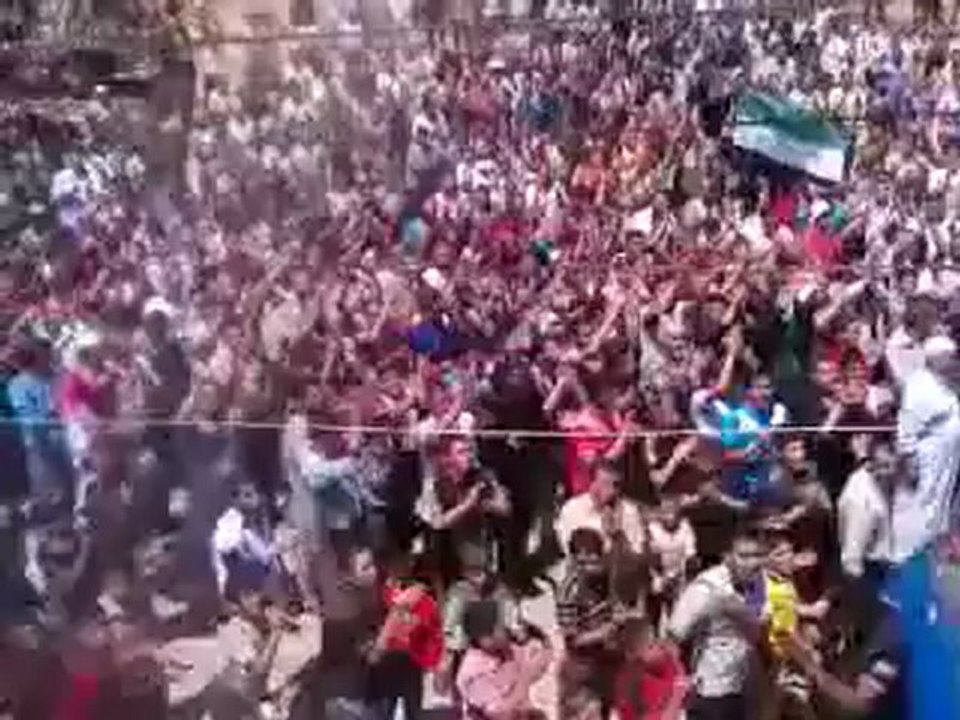 Syria فري برس ادلب جبل الزاوية  جمعة واثقون بنصر الله 29 6 2012 Idlib