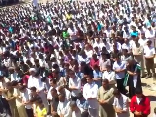 Syria فري برس حلب الباب  صلاة الغائب على أرواح الشهداء 29 6 2012 Aleppo