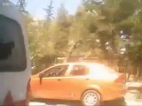 Syria فري برس   حلب إطلاق رصاص عشوائي على السيارات حديقة سيف الدولة 29 6 201 Aleppo