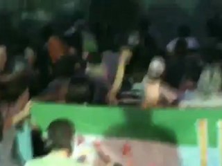 Syria فري برس دمشق المزة   مسائية حاشدة غاضبة نصرة لدوما  29 6 2012 Damascus