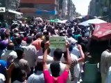 Syria فري برس حلب  حي الكلاسة   مظاهرة حاشدة بالآلاف 29 6 2012 Aleppo