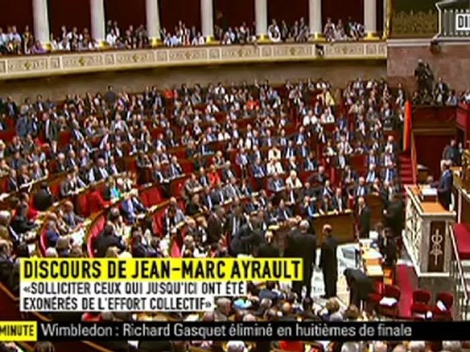 Malaise d'un député lors du discours de Jean-Marc Ayrault