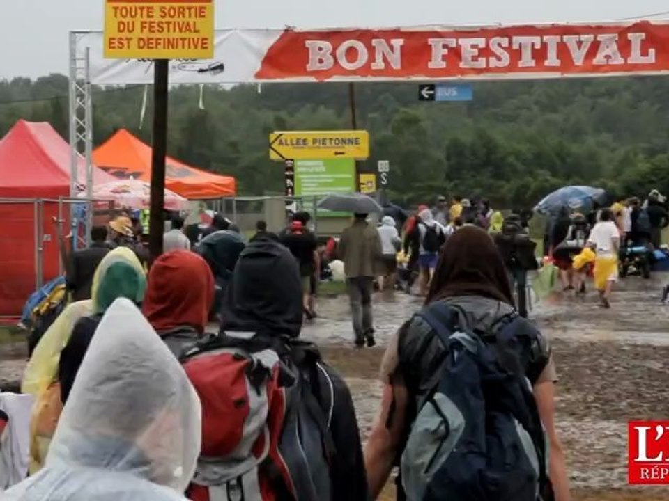 Le camping des eurocks 2012 sous la pluie