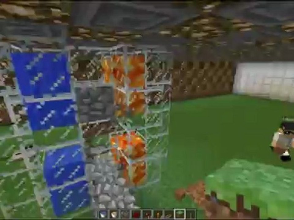 Tuto redstone Minecraft générateur de cobblestone infini N°5. part 2.