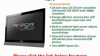 BEST BUY VIZIO E220VA 22 Inch Class Edge Lit Razor LED LCD HDTV
