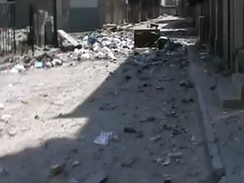 Syria فري برس حمص الحميدية اثار الدمار جراء القصف بالهاون والصواريخ 30 6 2012 Homs